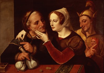 The Older One Gets, the More Foolish One Becomes by Quentin Massys or Metsys